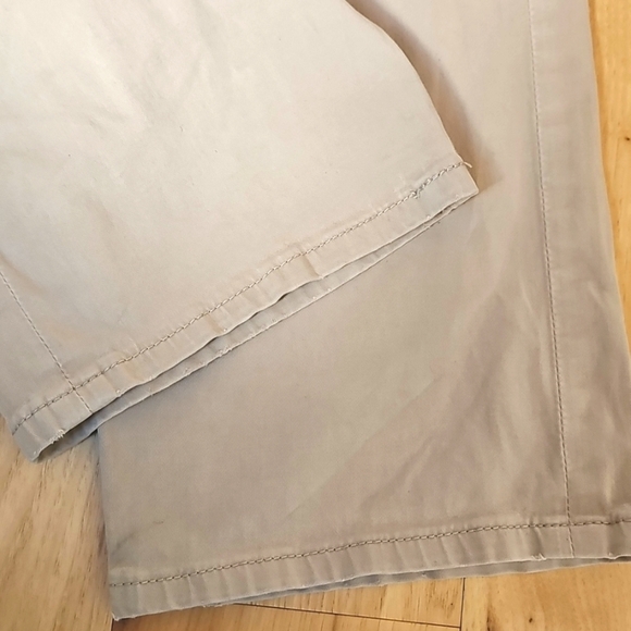 AG The graduate jeans pants straight leg relaxed zipper button beige tan 36 x 28 - Picture 11 of 12